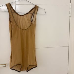 Sheer Nude Bodysuit like new