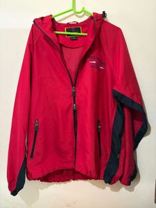 Red Windbreaker Jacket