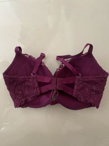 Purple Lace Push-Up Bra
