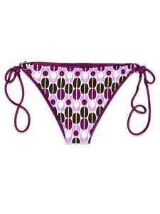 Retro Patterned Bikini Bottoms