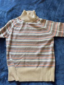 Striped Turtleneck Sweater