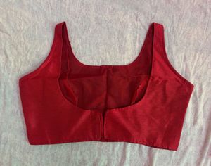 Classic Red Sleeveless Blouse