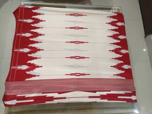 Elegant Red &amp; White Saree