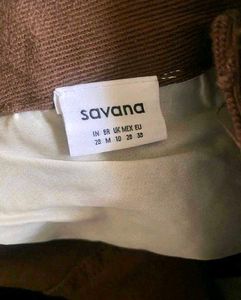 High Waist Straight Leg Brown Jeans
