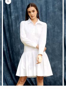 Chic White Shirt Dress