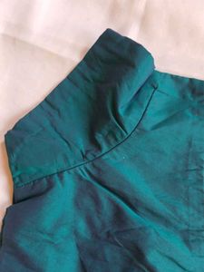 Elegant Teal Silk Blouse