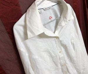 Cutter &amp; Buck White plain Shirt