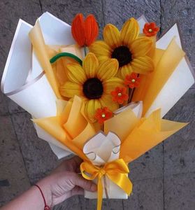 Handmade Crochet Flower Bouquet