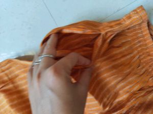 Designer Orange Kurta Set with Pants