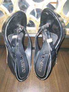 Black wedges Sandals