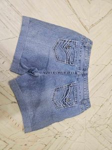 denim blue shorts