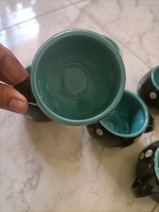 Dot Printed Tea Cups