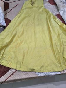 Beautiful Yellow Anarkali Gown