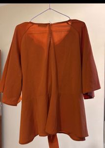 Orange Shein Tunic Top