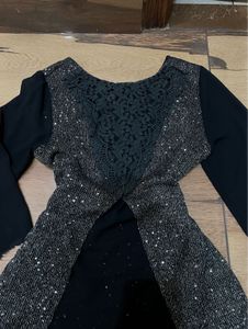 shimmery lace top