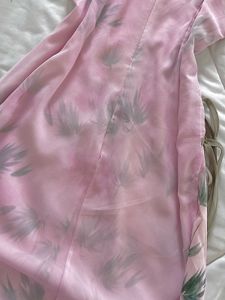 Vintage Pink Floral Cheongsam Dress