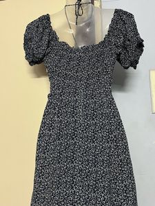 whytie valentine branded cotton Print Midi Dress