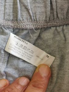 Comfortable Grey Lace Trimmed Shorts
