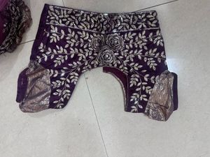 Beautiful Embellished Lavender Saree