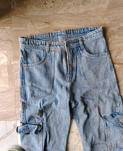 Zara Denim  Cargo Jeans