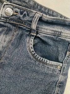 Classic Blue Denim Cargo Jeans