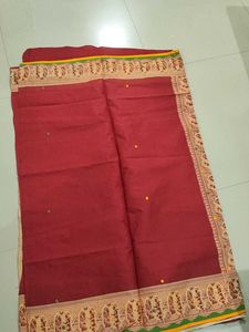 Traditional Gujarati Applique and threadwork Saree