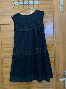 Elegant Black Lace Dress/Top