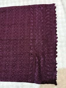 Beautiful Chikankari Violet Kurta