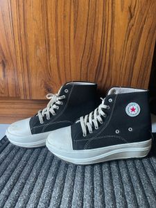 Stylish Black High-Top Sneakers