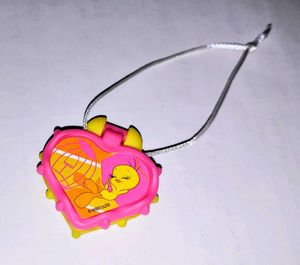 Yellow Heart Charm keychain