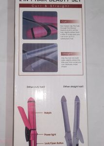 2 in 1 Hair Straightener &amp; Curler, Brand New, Box Packed, ₹250 or 2400 coins