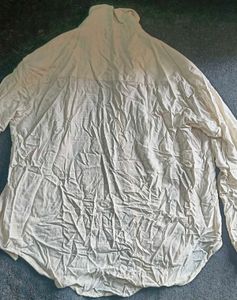 Cream Embroidered Bow Shirt