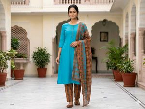 2 dress material unstitched