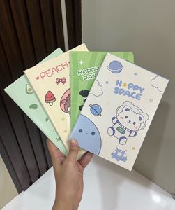 Cute Kawaii Notebook Set of 4