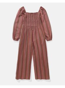 AE Puff Sleeve Smocked Jumpsui