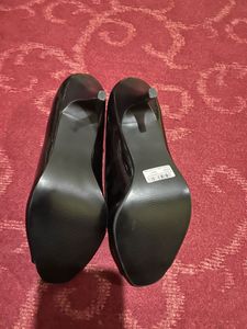 Stylish Black Peep-Toe Heels