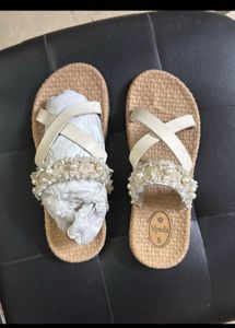 Embellished Pearl &amp; Rhinestone Sandals