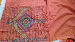unstitched lehenga with BP and dupatta
