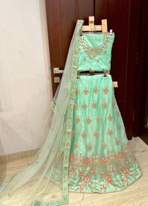 Brand New Mint Green Lehenga Choli