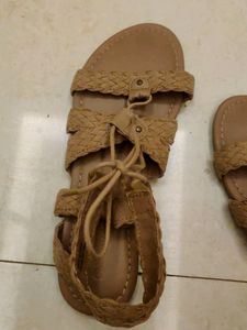 Woven Gladiator Sandals