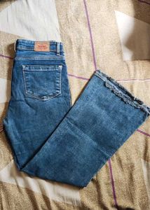 Stylish Blue Flared Jeans