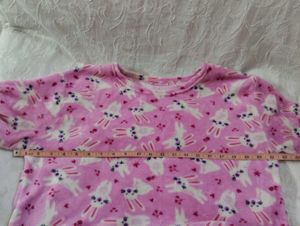 Pink Bunny Print Kids Pants
