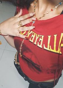 Colorful Gemstone baddie  Y-Necklace