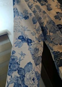 Blue Floral Maxi Dress – Elegant Long Sleeve Dres