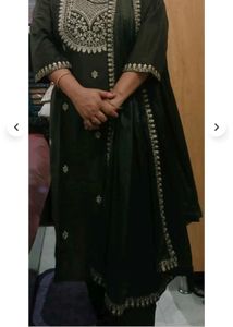 Elegant Olive Green Kurta Set