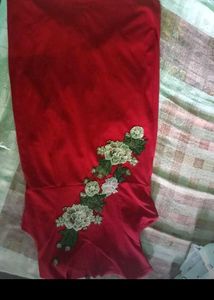 Red Embroidered Blouse