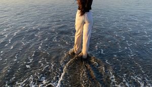 Cream Cargo Pants