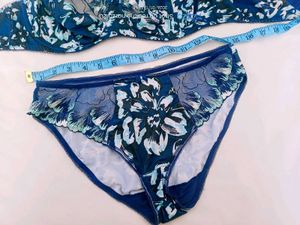 Floral Lingerie Set - Blue