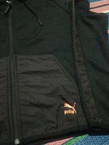 Puma Black Zip-Up Hoodie