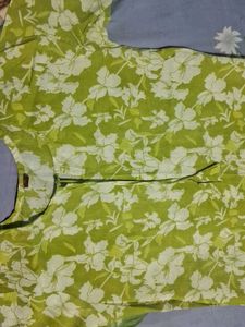 Floral Green kurta